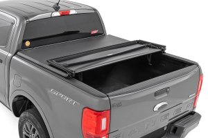 Ford Ranger Soft Tri-Fold Bed Cover - Rough Country - Vinyl - '19-'23